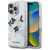 Karl Lagerfeld IML Sketched Graphic Logo iPhone 16 Pro priehľadné puzdro