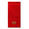 Uterák/osuška s výšivkou vzor IKAfolk - možnosť doplniť vlastný nápis Farba: 07-červená, Dodatočný nápis: bez nápisu, Rozmer: Uterák 100x50cm