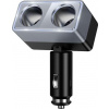 Hoco Inteligentná dvojitá nabíjačka do auta s konektormi na zapaľovač Hoco, 2 porty, max. 240 W/24 V, Z65, čierna