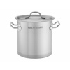 Hrnec vysoký 6 l, průměr 200 mm, z nerezové oceli s pokličkou | PRESTONA, 210106 inox