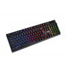 Polomechanická herná klávesnica C-TECH Iris (GKB-08), casual gaming, CZ/SK, duhové podsvietenie, USB GKB-08