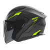 Otvorená helma na motocykel NOX N130 Myst čierna matná/žlutá fluo L