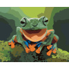 ZUTY Maľovanie podľa čísel - SMEJÚCA SA ŽABA Rámovanie: bez rámu a bez vypnutia plátna, Rozmer: 80x100 cm