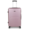 Veľký cestovný kufor na kolieskach ABS 100l Worldline 625 růžová světle