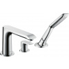 Hansgrohe Metris New, batéria na okraj vane, 3-otvorová inštalácia, chrómová, HAN-31190000