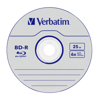 VERBATIM BD-R Blu-Ray 25GB/ 6x/ BAL WORM/ Jewel/ 5pack