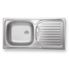 NOVA Drez 43,5x86 s odkvapom a prepadom nerez (NOVA Drez 43,5x86 s odkvapom a prepadom nerez)