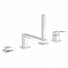 Grohe Eurocube Vaňová batéria na okraj vane, 4-otvorová inštalácia, chróm 19897001-GR