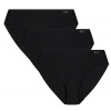 Under Armour Pure Stretch No Show Bikini 3 Pack - Black/Steel L
