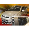 Plexi, ofuky Hyundai i20 5D 2009 =>, přední + zadní