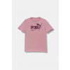Detské bavlnené tričko Puma GRAPHIC No. 1 Logo Tee G ružová farba, 688497 688497. 140