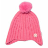 Detská zimná čiapka s brmbolcom Smile, Baby Nellys - ružová, veľ. 48-54 cm Baby Nellys