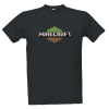 Tričko s potlačou Minecraft pánské Tmavě šedá M