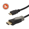 Mini HDMI kábel • 3 m pozlátený
