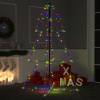 vidaXL Vianočný stromček, kužeľ, 200 LED, dovnútra aj von 98x150 cm - Viacfarebný - 60164-15084