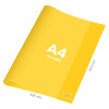 Obal na zošit A4 PVC 432x304 mm - transparentný/žltý