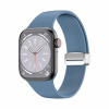 AppleKing silikónový remienok s kovovým magnetickým zapínaním pre Apple Watch Ultra 49mm / 46mm / 45mm / 44mm / 42mm - modrý - možnosť vrátiť tovar ZADARMO do 30tich dní