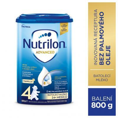 Nutrilon 4 Vanilla batoľacie mlieko batoľacia mliečna výživa (od ukonč. 24. mesiaca) 1x800 g