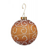 Vianočná sklenená ozdoba perníková gula 1ks,10 cm - 2