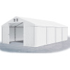 Skladovací stan (oceľ + pvc) 3x8x2m (PEVNÝ ÚLOŽNÝ STAN - GARÁŽ - 3m × 8m × 2m / 2,87m)