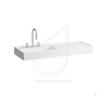 LAUFEN KARTELL Umývadlo do nábytku, polička vpravo 120 x 46 cm biela H8133320008141