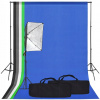Štúdiový set s lampou typu softbox a pozadím