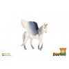 ZOOted Kůň s křídly bílo-šedý zooted plast 14cm