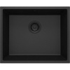 Granitový jednodrez bez odkvapkávača CORDA, do skrinky šírka 60 cm, metalický grafit
