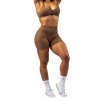 Nebbia Bezešvé push-up šortky s vysokým pasem TOTALLY SEAMLESS 304 hnědá - S