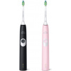 Philips Sonicare PČervenáectiveClean čierno-ružový 1+1 HX6800/35