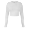 USA Pro Pro Long Sleeve Crop Top Womens Cream 14 (42)