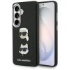 Karl Lagerfeld - Wrapped Leather Saffiano with K&C Head Pin puzdro pre Samsung Galaxy S26 Plus - čierne