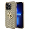 Guess PU Perforated 4G Glitter Metal Logo iPhone 15 Pro zlaté
