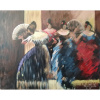 Flamenco - akad. mal. Varuzhan Aghamyan, originálny, ručne maľovaný obraz L (do veľkosti 95x95cm) Viac farieb