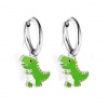 B-TOP Náušnice z nerezovej ocele Dinosaurus