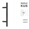 MPkovania FT - MADLO kód K10 Ø 30 mm ST ks Rozteč madla: 700 mm, Rozmer profilu madla: Ø 30 mm, Dĺžka: 1000 mm
