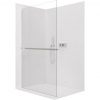 CERANO - Sprchová zástena Walk-in Crystal Ľ/P - 8 mm + polička/držiak na uteráky - bezvzperový systém - chróm, transparentné sklo - 90x200 cm