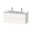 Duravit L-Cube Umývadlová skrinka, 55x122x48 cm, 2 zásuvky, biela mat LC630901818