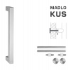 MPkovania FT - MADLO kód K02K 25x25 mm UN ks Rozteč madla: 600 mm, Rozmer profilu madla: 25x25 mm, Dĺžka: 625 mm