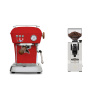 Ascaso Dream PID, Love Red + Eureka Mignon XL, CR white