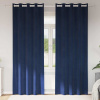 zahrada-XL Zatemňovacie závesy 2 pcs Tmavomodrá 140 x 245 cm Zamat 4107196