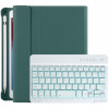 AppleKing púzdro s podsvietenou klávesnicou a priestorom na Apple Pencil pre iPad mini 1/2/3/4/5 - petrolejové - možnosť vrátiť tovar ZADARMO do 30tich dní