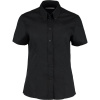Kustom Kit Košile KK 701 Oxford, krátký rukáv, dámská COT4307010022h-black 3XL Černá