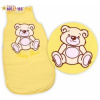 Baby Nellys Spací vak Medvedík TEDDY žltý krémový