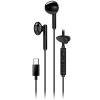 GENIUS sluchátka HS-M366 headset, mikrofon, USB-C, rotáční klip, černá 31710033400