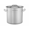 Hrnec vysoký 12 l, průměr 250 mm, z nerezové oceli s pokličkou | PRESTONA, 210107 inox