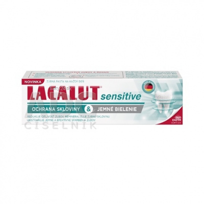 Lacalut Sensitive jemné bielenie a ochrana skloviny zubná pasta 75 ml