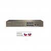 Tenda TEG5310P-8-150W - L3 riadený gigabitový PoE AT switch, 8x PoE AF/AT 10/100/1000Mbps, 1xSFP 1Gbps