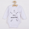 Body s potlačou New Baby Apa, menni fog! - 68 (4-6m)