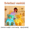 Svietiaci vankúš V TME - MACKO 75cm žltý